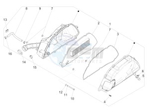 Medley 125 4T ie ABS (APAC) drawing Air filter