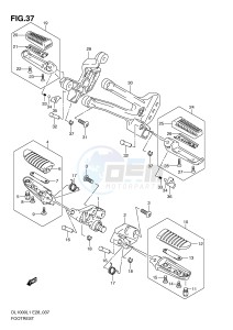 DL1000 (E28) V-Strom drawing FOOTREST