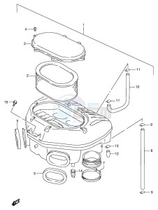 GSX-R750 (E2) drawing AIR CLEANER (MODEL T V)