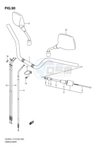 DL650 (E3) V-Strom drawing HANDLEBAR (DL650AL1 E28)