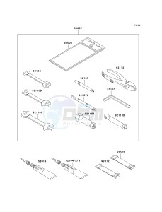 JT 900 E [900 STX] (E6F) E6F drawing OWNERS TOOLS