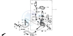 CBR900RR drawing FUEL PUMP (CBR900RR2,3)