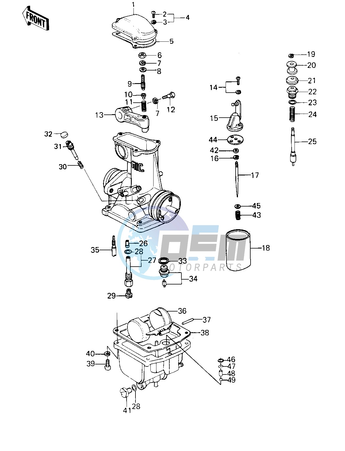 CARBURETOR PARTS -- KZ1000-B4- -