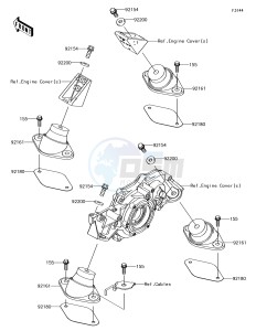 JET SKI ULTRA 310X JT1500LEF EU drawing Engine Mount