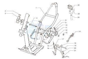 Ark LC Blue-Silver 125 drawing Chassis-Central stand