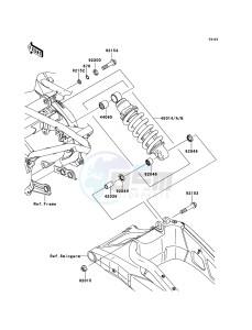 VERSYS KLE650CDF XX (EU ME A(FRICA) drawing Suspension/Shock Absorber