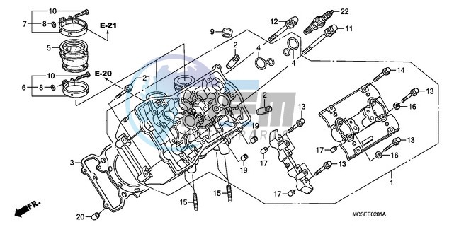 LEFT CYLINDER HEAD