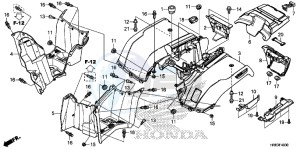 TRX500FA7G TRX500 Europe Direct - (ED) drawing REAR FENDER