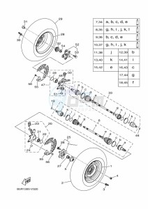 YFM450FWBD KODIAK 450 EPS (BEYK) drawing FRONT WHEEL