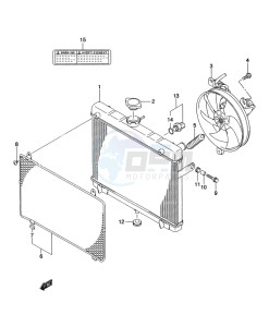 LT-A500X(Z) drawing RADIATOR (LT-A500XZL2 P17)