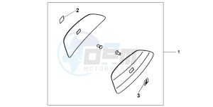 CBF600S drawing COLOUR PANEL SET - BLACK