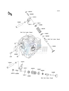 KLX 110 A (KLX110 MONSTER ENERGY) (A6F-A9FA) A6F drawing VALVE-- S- -