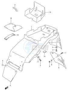 RF900R (E2) drawing REAR FENDER (MODEL T V W)