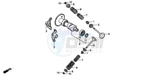 NSS250A JAZZ drawing CAMSHAFT/VALVE