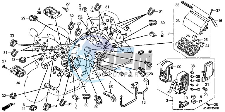 WIRE HARNESS (GL1800C/D/E/F/G)