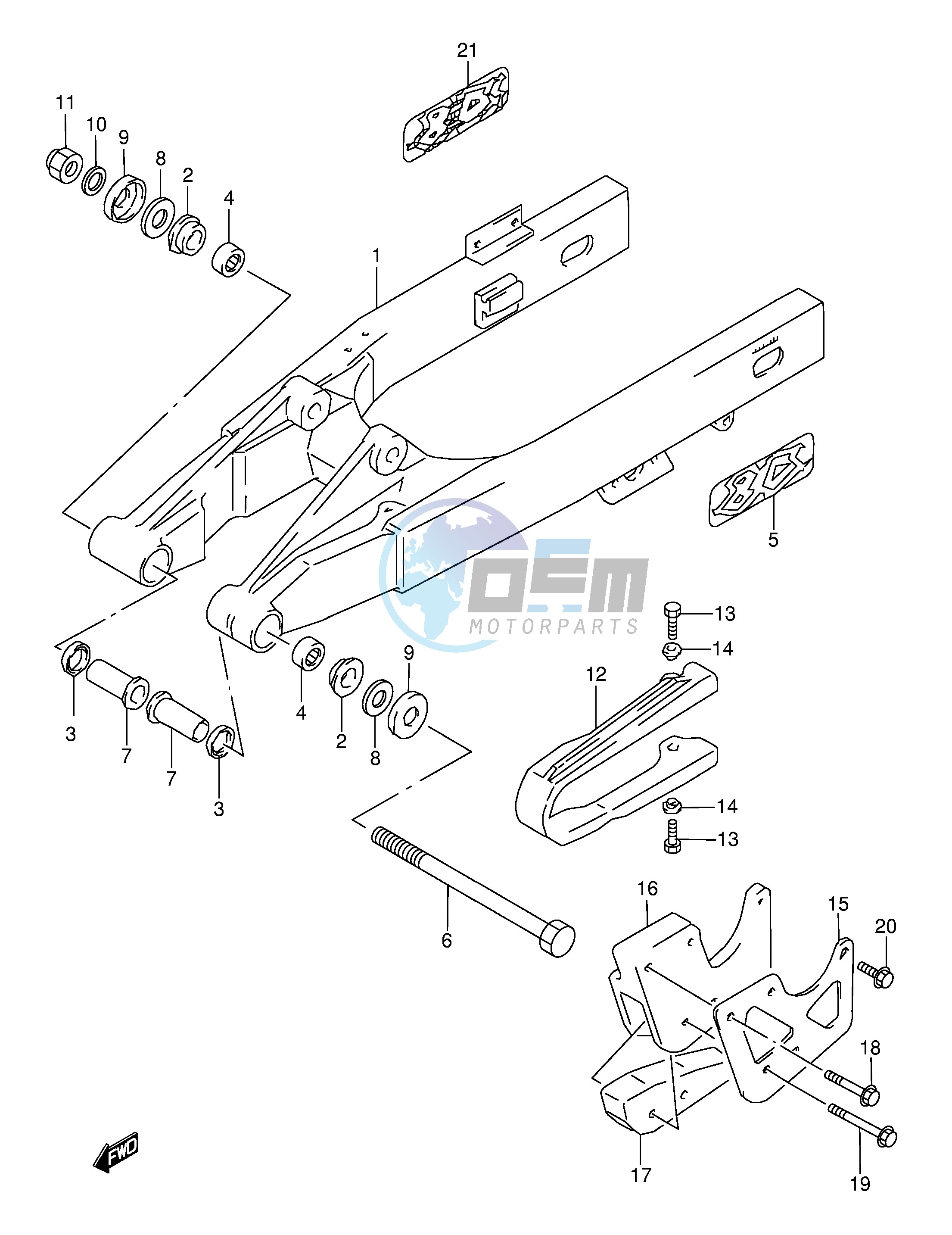 REAR SWINGING ARM