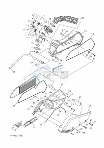 CZD300-A XMAX 300 (BGS2) drawing REAR BRAKE CALIPER