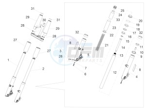 MGX 21 FLYING FORTRESS 1380 APAC drawing Front Fork Kaifa