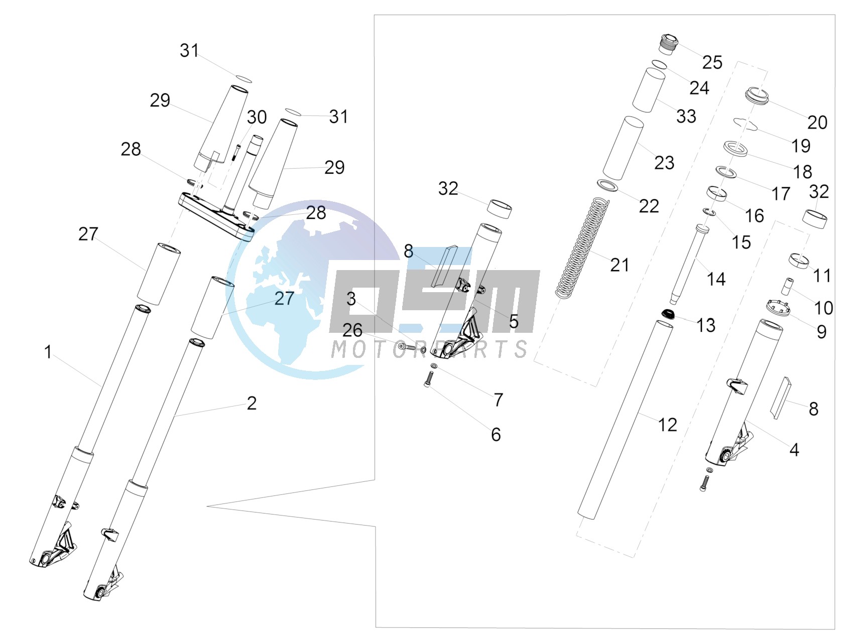 Front Fork Kaifa