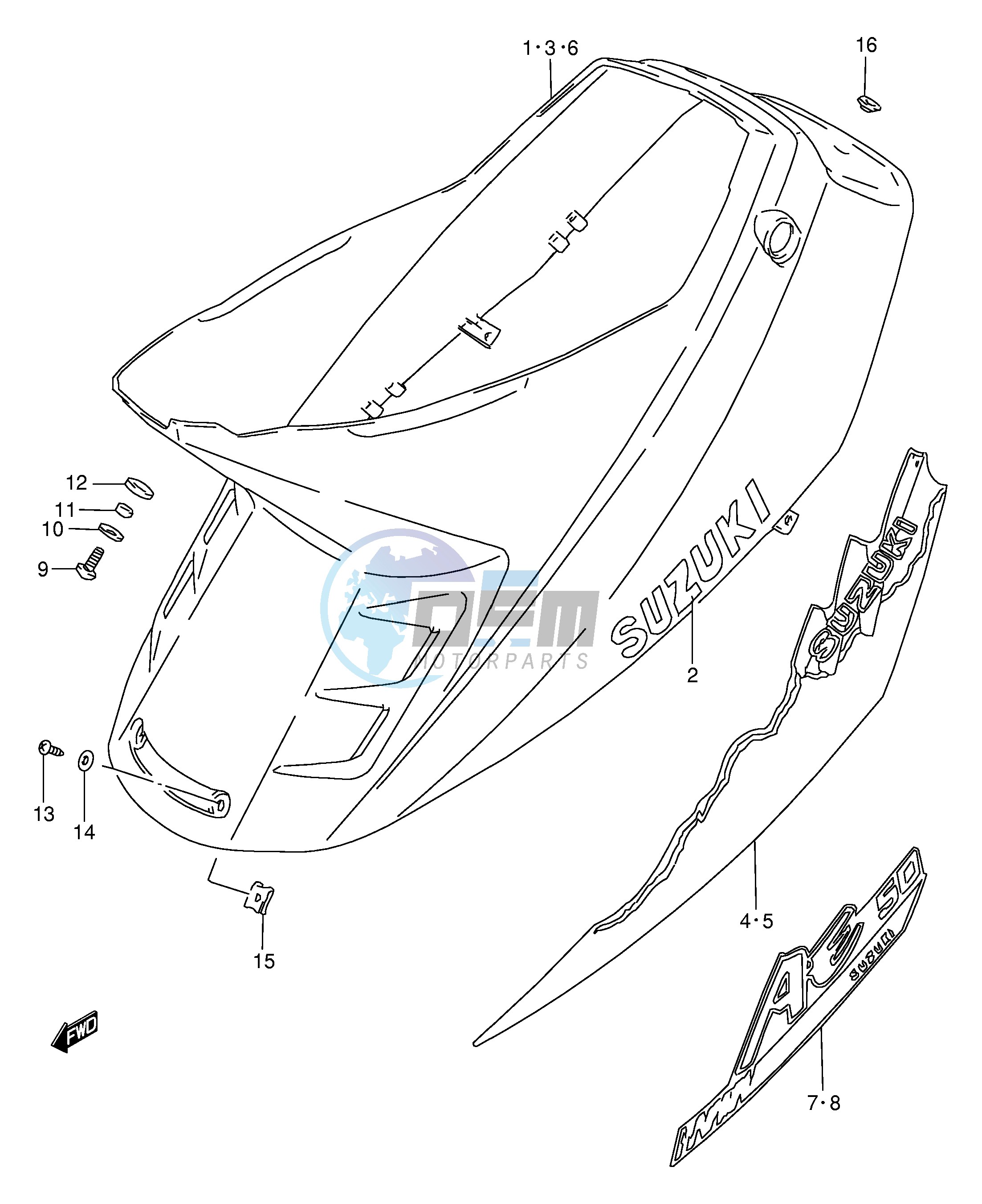 FRAME COVER (AE50L M N P)