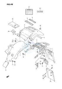 DR650 (E4) drawing REAR FENDER