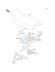 KL 650 A [KLR650] (A10-A14) [KLR650] drawing SEAT