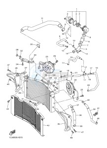 FZ1-S FZ1 FAZER 1000 (1CAM) drawing RADIATOR & HOSE