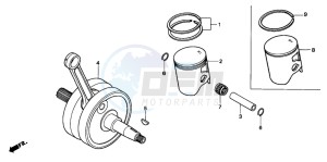 CR250R drawing CRANKSHAFT