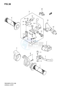 RMX450 drawing HANDLE LEVER