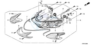 SH125RC drawing REAR COMBINATION LIGHT