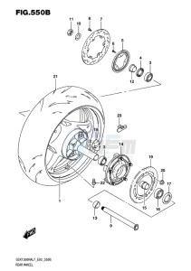 GSX-1300R ABS HAYABUSA EU drawing REAR WHEEL