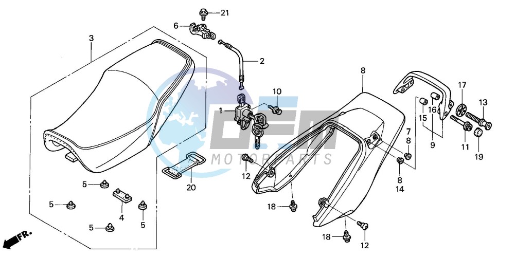 SEAT/REAR COWL