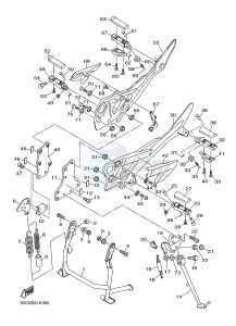 XJ6S 600 DIVERSION (S-TYPE) (36CL 36CM) drawing STAND & FOOTREST