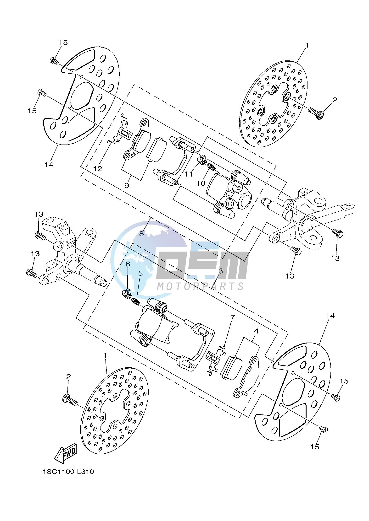 FRONT BRAKE CALIPER