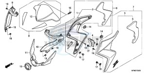 CB1000RD CB1000R UK - (E) drawing COWL