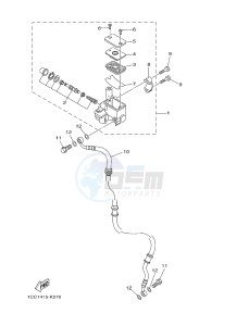 XC125E VITY (4P7A) drawing FRONT MASTER CYLINDER