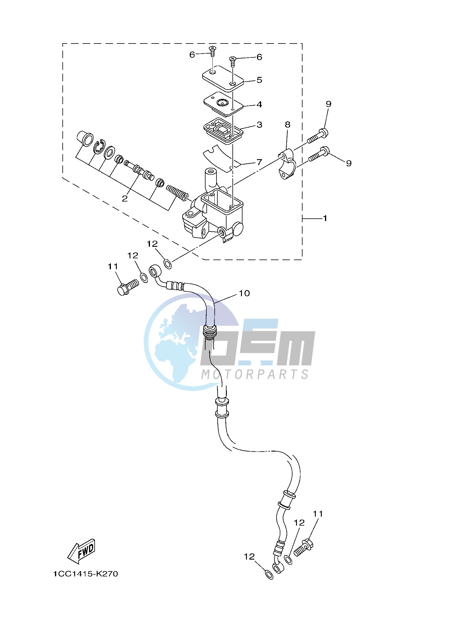 FRONT MASTER CYLINDER