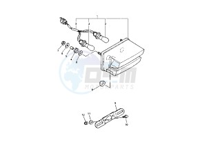 XJR 1200 drawing TAILLIGHT