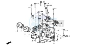 NX500 DOMINATOR drawing CYLINDER HEAD COVER