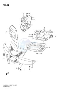 LT-A750X (P28-P33) drawing FRONT GRILLE (LT-A750XZL1 P33)