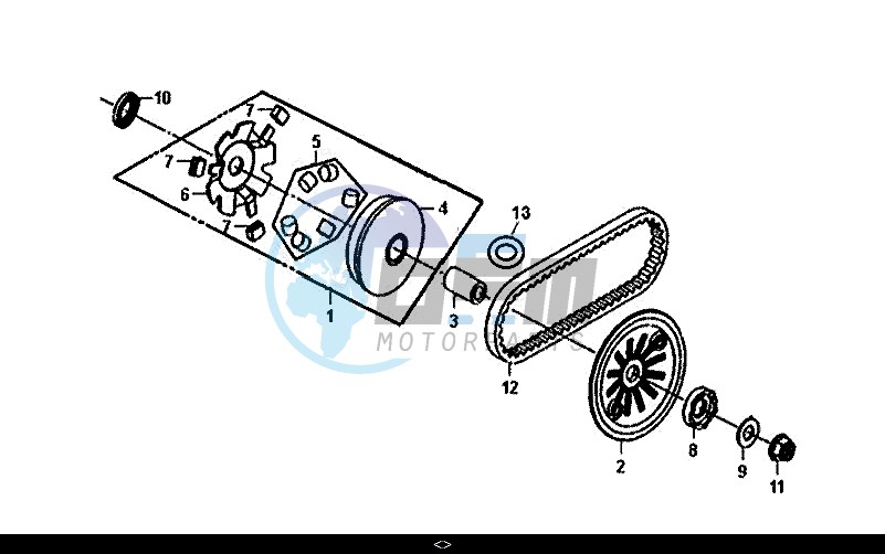 MOVABLE DRIVE FACE ASSY