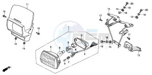 CRM75R drawing HEADLIGHT