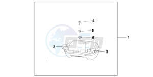 ST1300A9 Korea - (KO / ABS MME) drawing PILLION ARM REST SET