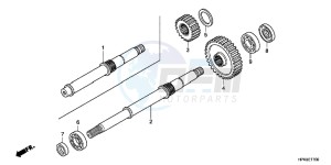 TRX420TMB TRX420 ED drawing FINAL SHAFT