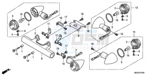 VT750CA9 Korea - (KO / ST) drawing WINKER