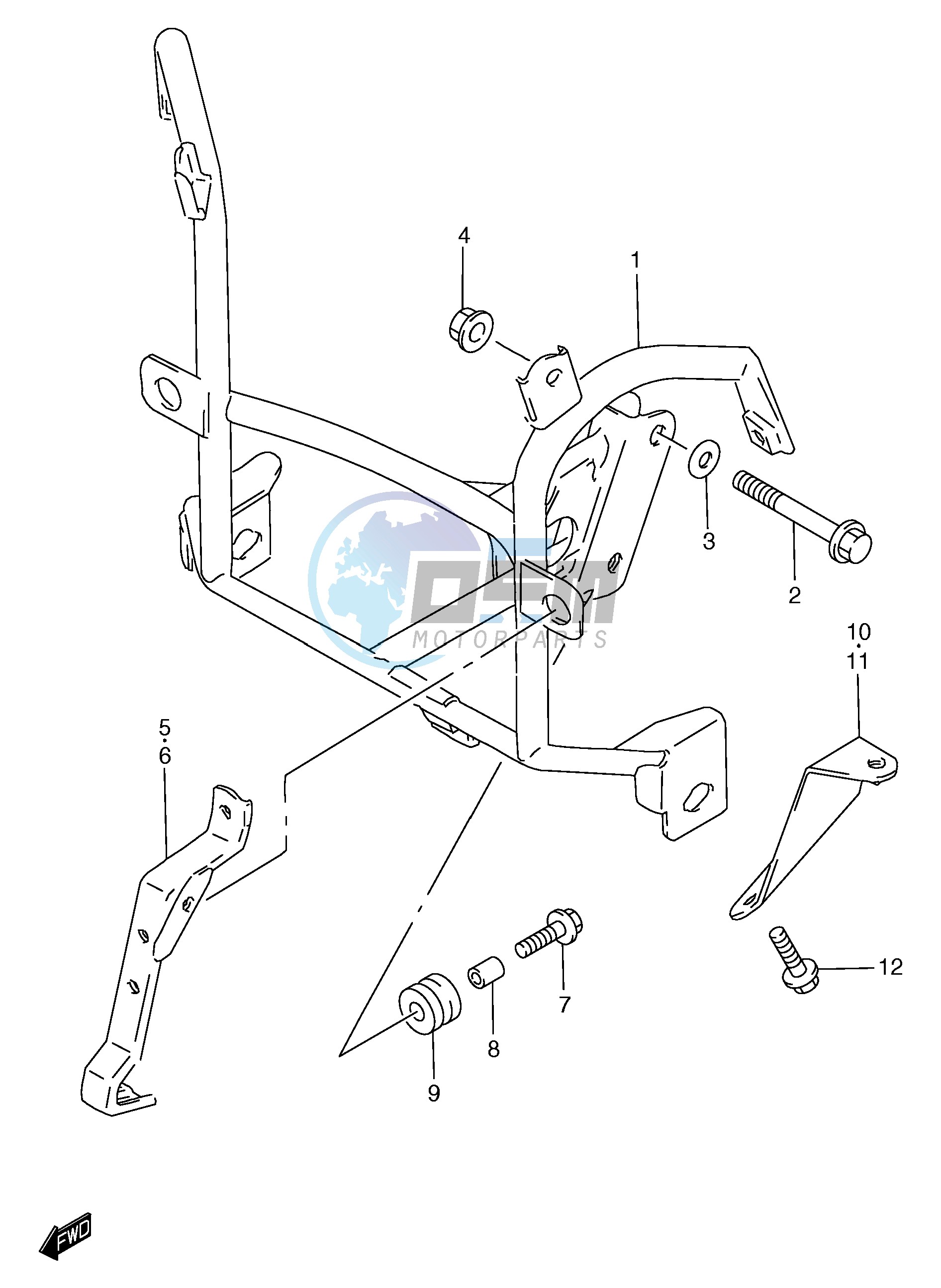 COWLING BRACE (GSF1200ST SV SAV SW SAW SX SAX SY SAY)