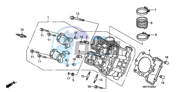 FRONT CYLINDER HEAD