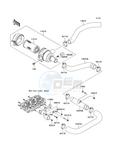 MULE 3010 DIESEL 4x4 KAF950B7F EU drawing Air Cleaner