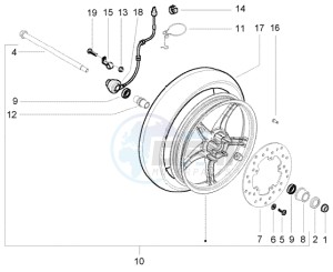 NRG 50 power DD drawing Front wheel