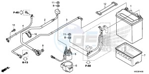 TRX420FM2E TRX420 Europe Direct - (ED) drawing BATTERY